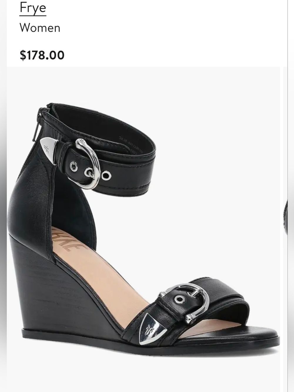 Frye Leather Wedge Sandals